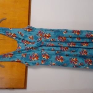 Garnet hill turquoise floral  size 10  like new!